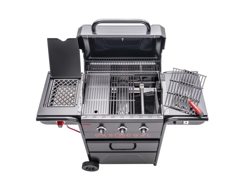 Char Broil Gas & Holzkohle Hybridgrill Gas2Coal Special Edition 3 mit 3 Brennern – Bild 6