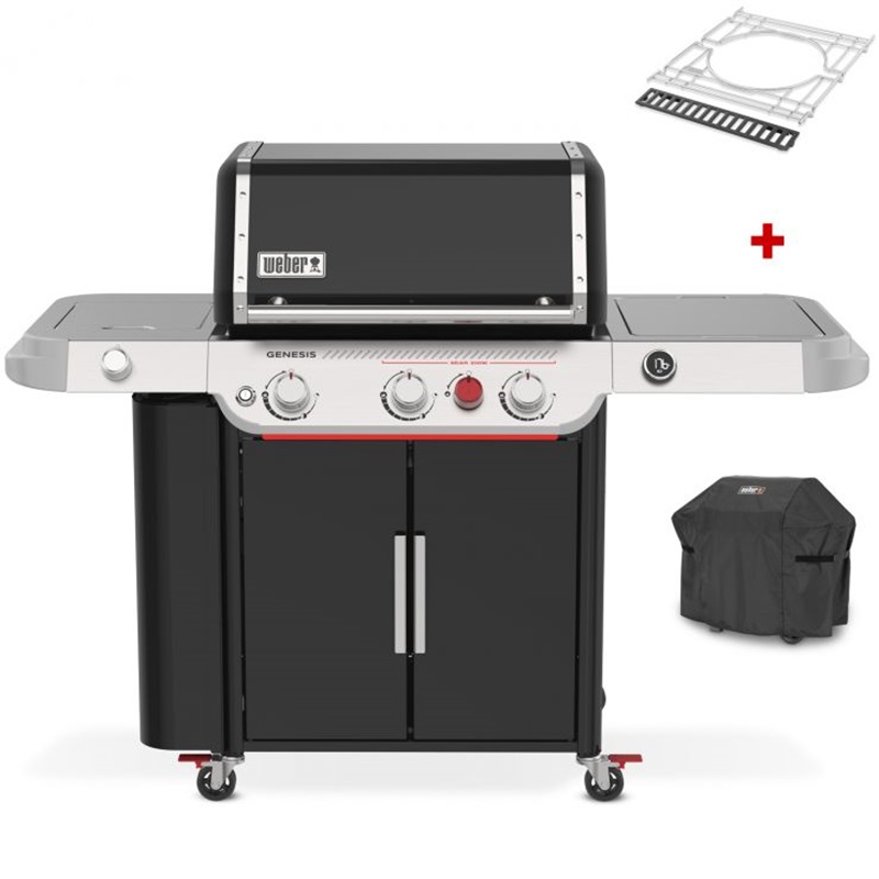 Gasgrill Weber Genesis EP-435W GBS, Black, inklusive Abdeckhaube