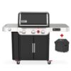 Weber Gasgrill Genesis EX-335, Black, inklusive Abdeckhaube