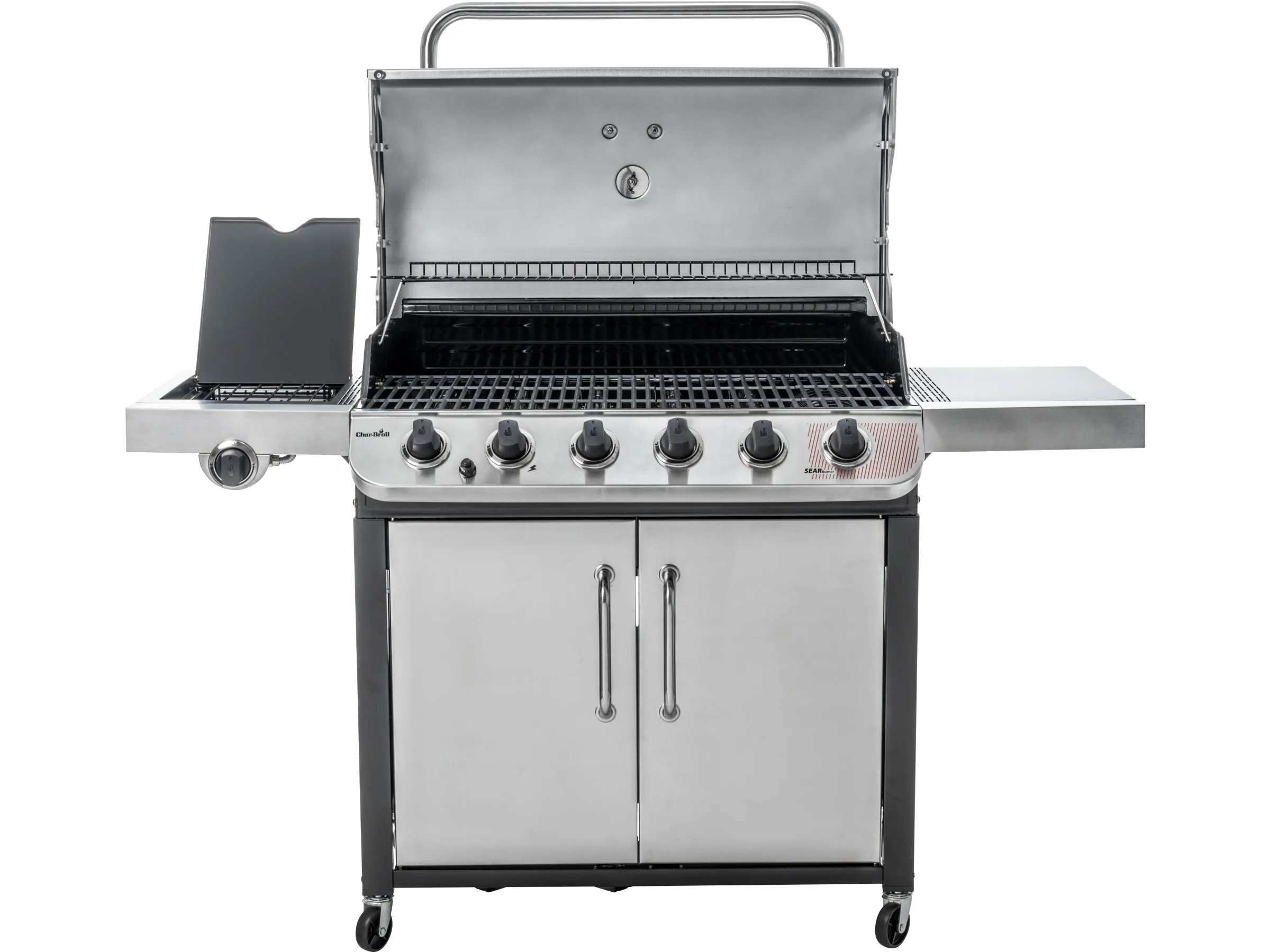 Char-Broil Gasgrill Convective 640 S mit 6 Brennern und Seitenkocher Edelstahl – Bild 10