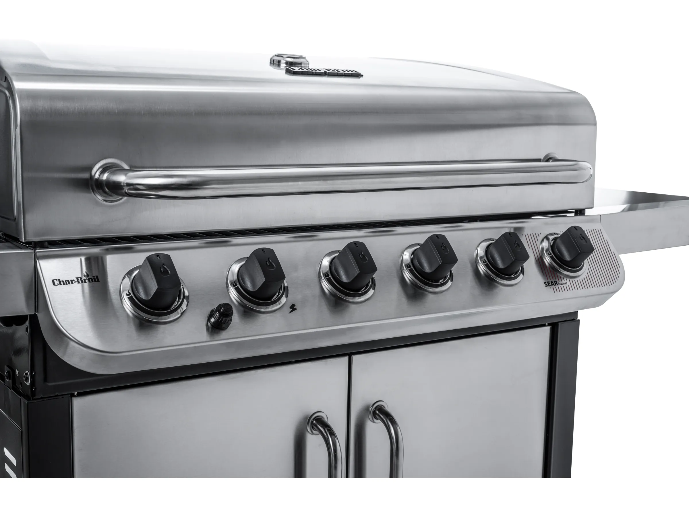 Char-Broil Gasgrill Convective 640 S mit 6 Brennern und Seitenkocher Edelstahl – Bild 8