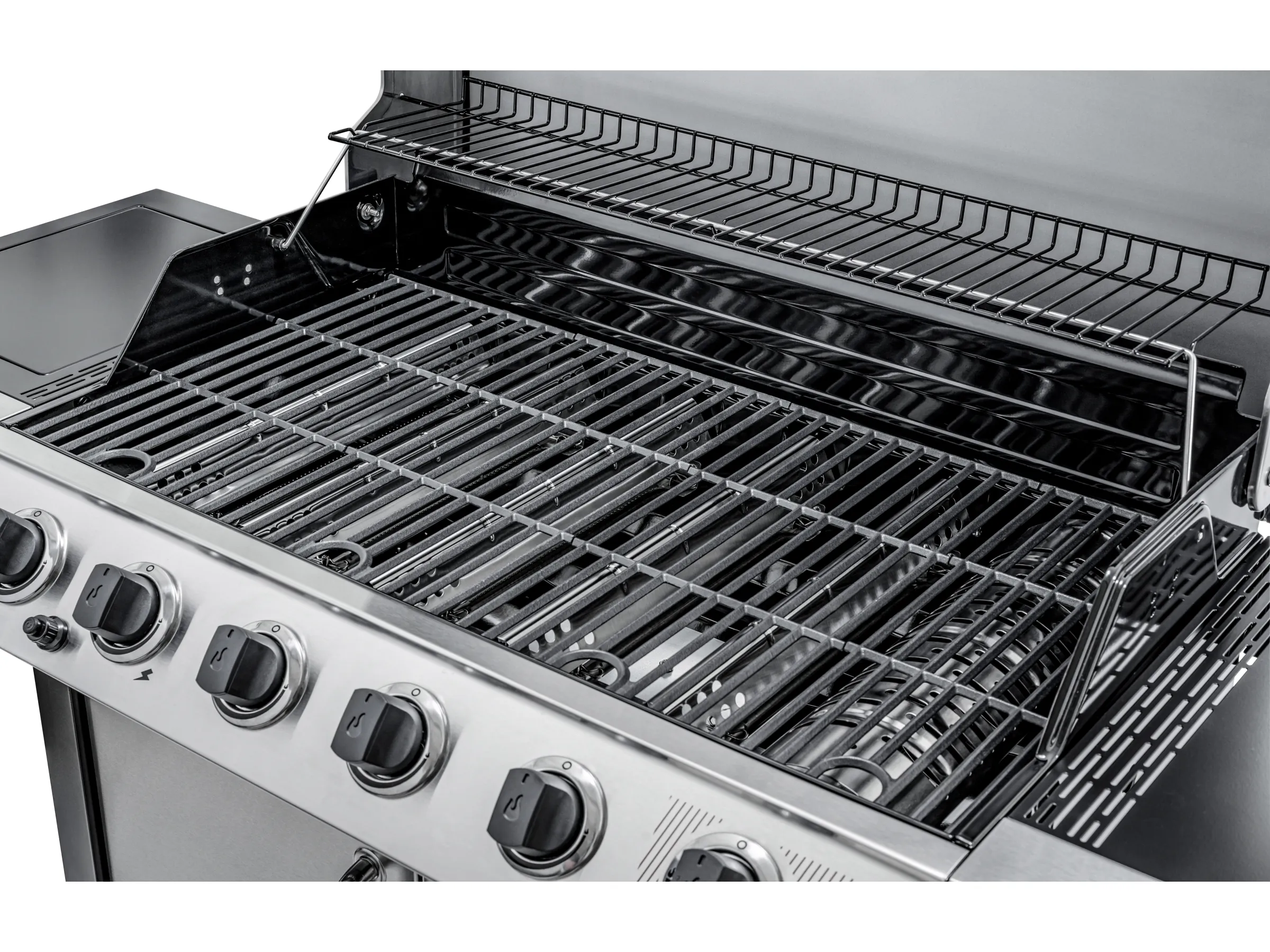 Char-Broil Gasgrill Convective 640 S mit 6 Brennern und Seitenkocher Edelstahl – Bild 6