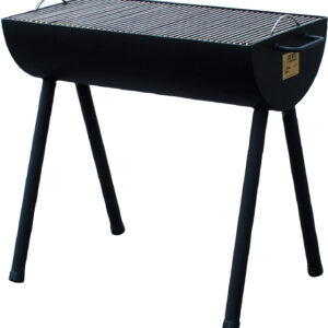 JOE´s Barbeque 16" Half Barrel Holzkohlegrill mit Edelstahl Grillrost