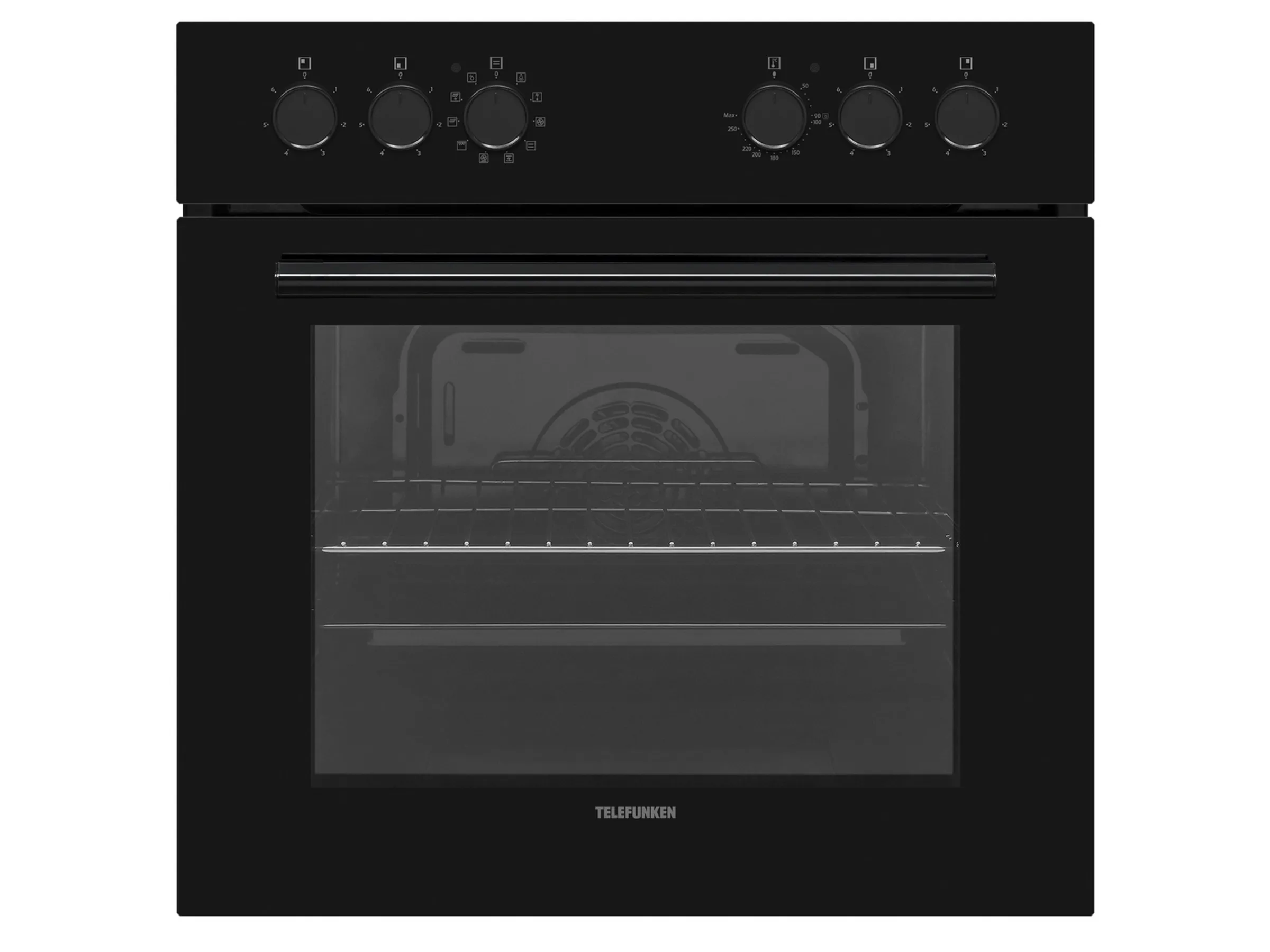 Telefunken Einbauherd-Set Backofen mit Grill und Umluft 65 Liter Vap-Clean ECH65A-B2 – Bild 4