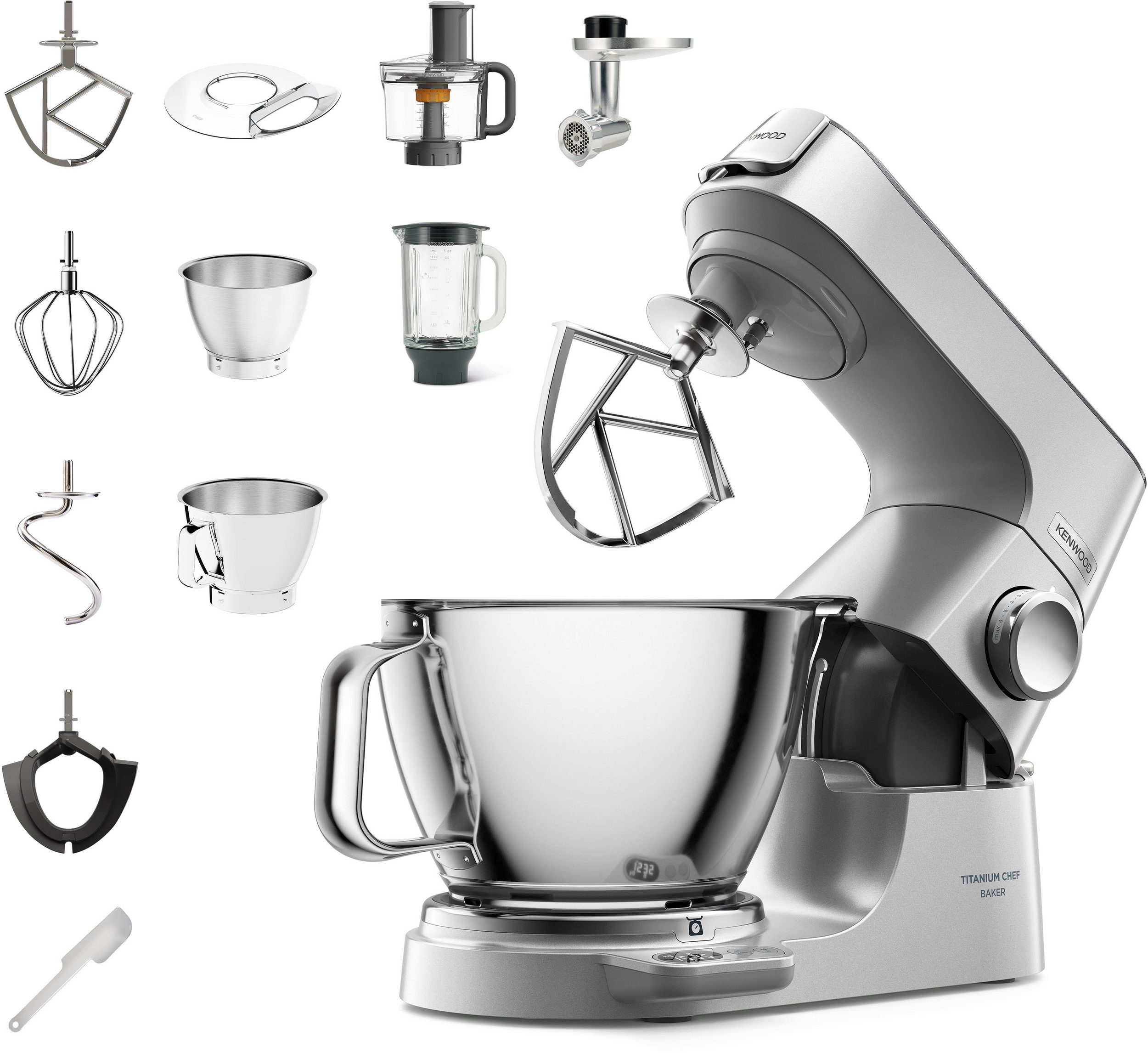 KENWOOD Küchenmaschine Titanium Chef Baker KVC85.594SI