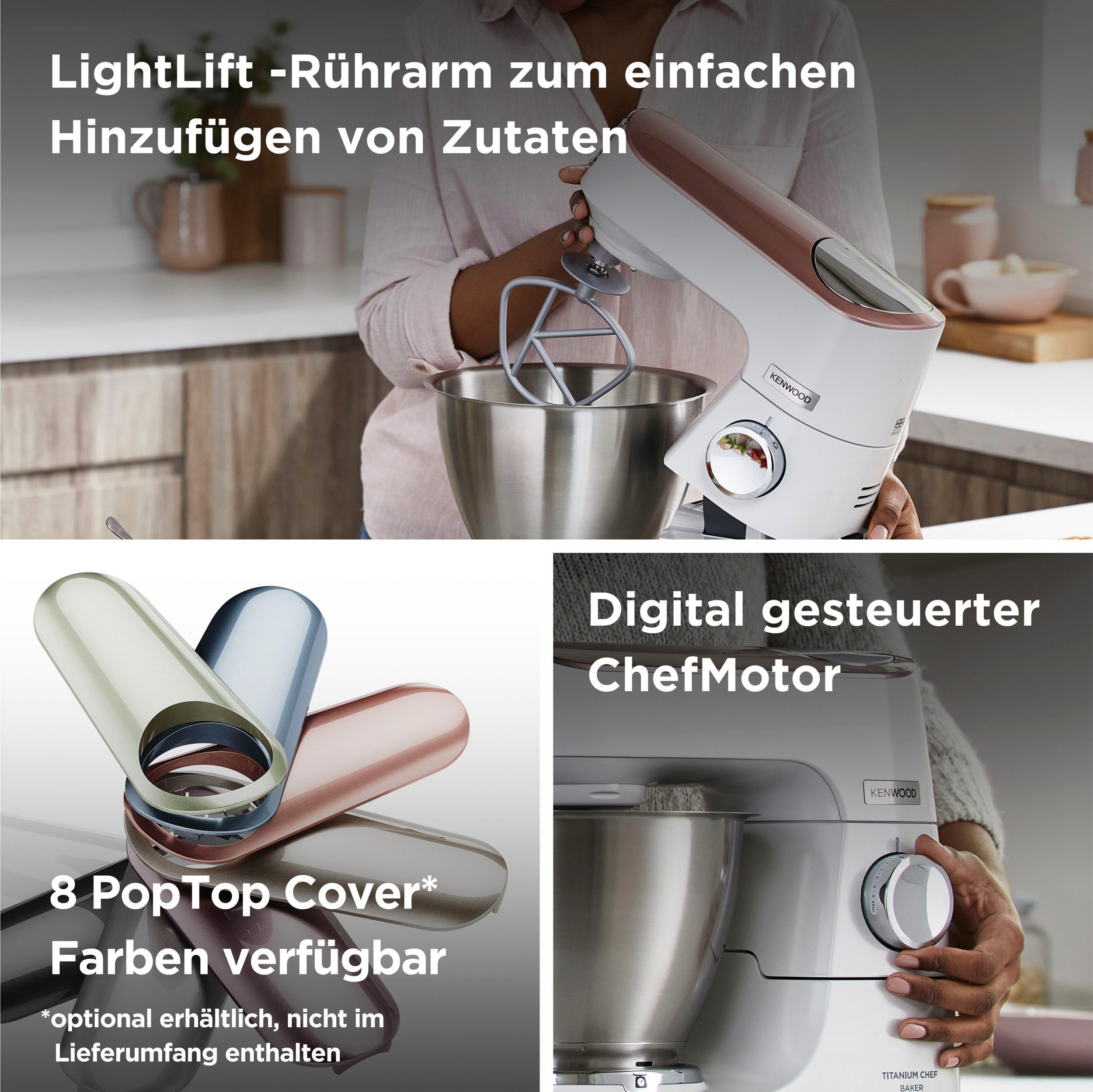 KENWOOD Küchenmaschine Titanium Chef Baker KVC65.001WH – Bild 4