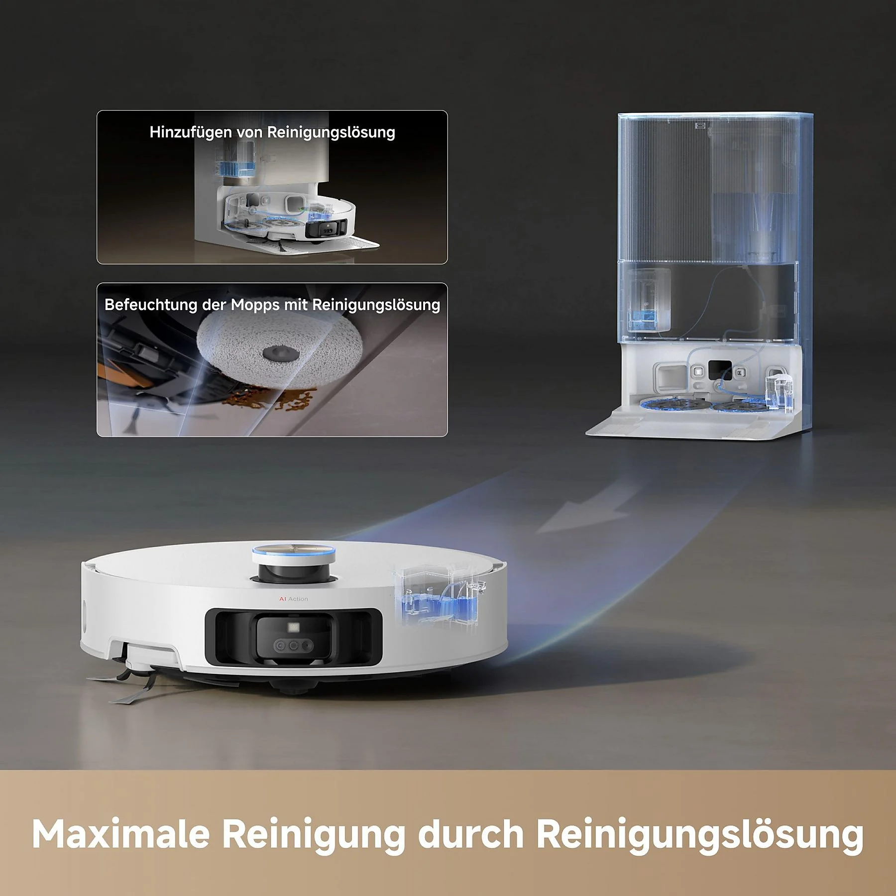 DREAME X50 Ultra Complete white Saugroboter – Bild 2