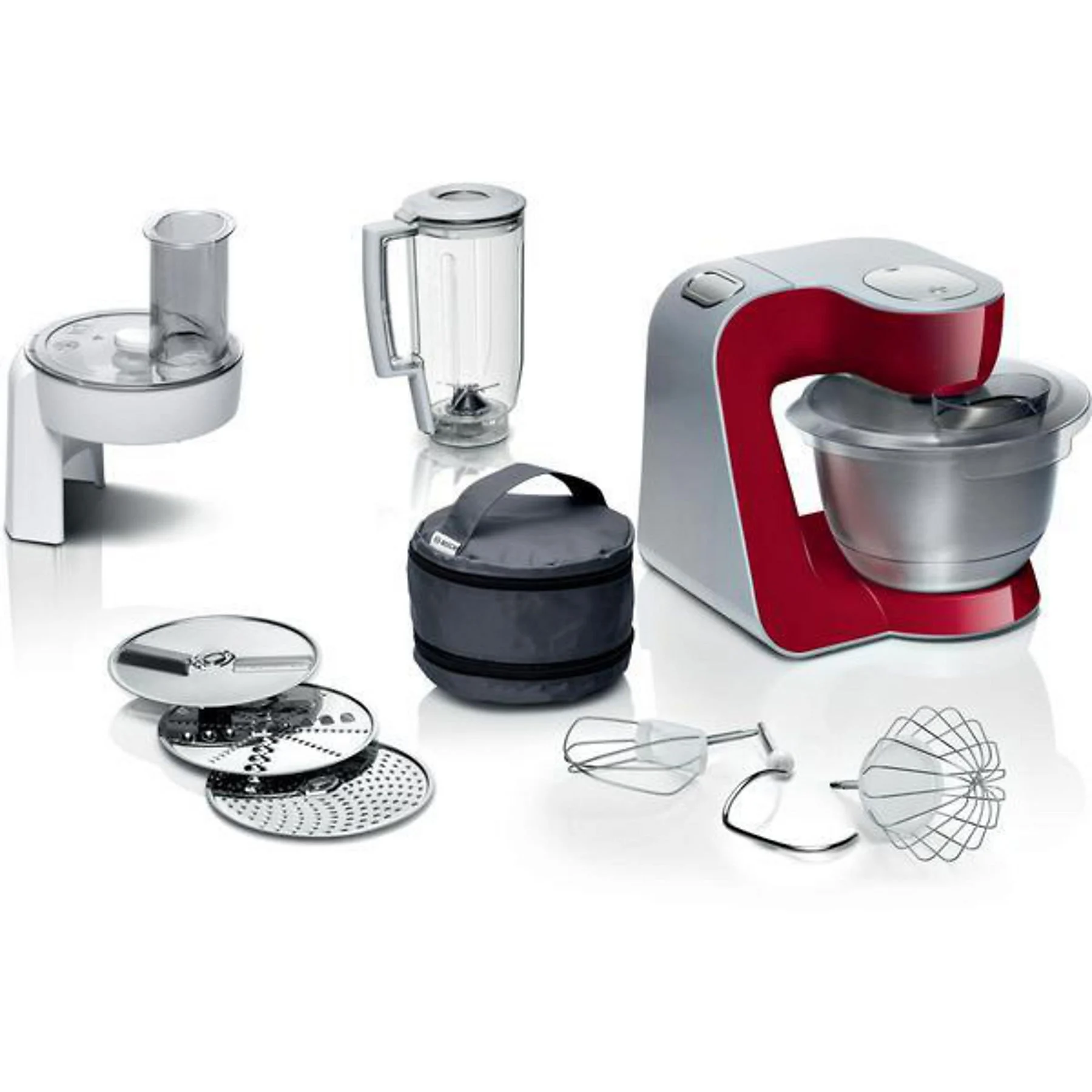BOSCH MUM 58720 Küchenmaschine Deep Red Rührschüsselkapazität: 3,9 l, 1000 Watt