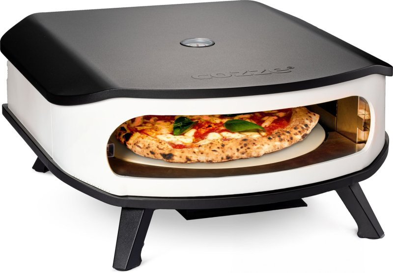 COZZE Pizzaofen Gas 42,5 cm (17") - mit rotierendem Pizzastein - inkl. Hitzeschild – Bild 2