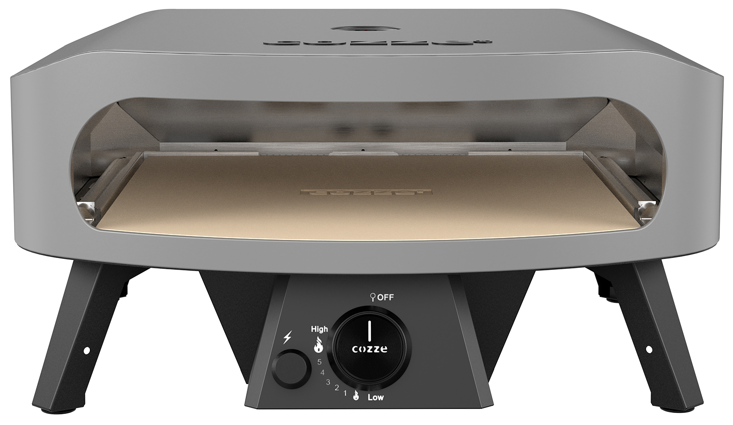 COZZE Pizzaofen Gas CLASSIC 42,5 cm 17" inkl. Hitzeschild & Abdeckhaube – Bild 5