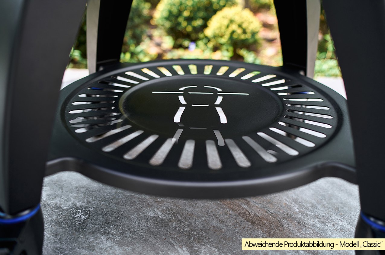 Monolith Grill AVANTGARDE.66 satin-matt Schwarz mit Gestell und Seitentischen inkl. Smoke Set – Bild 8