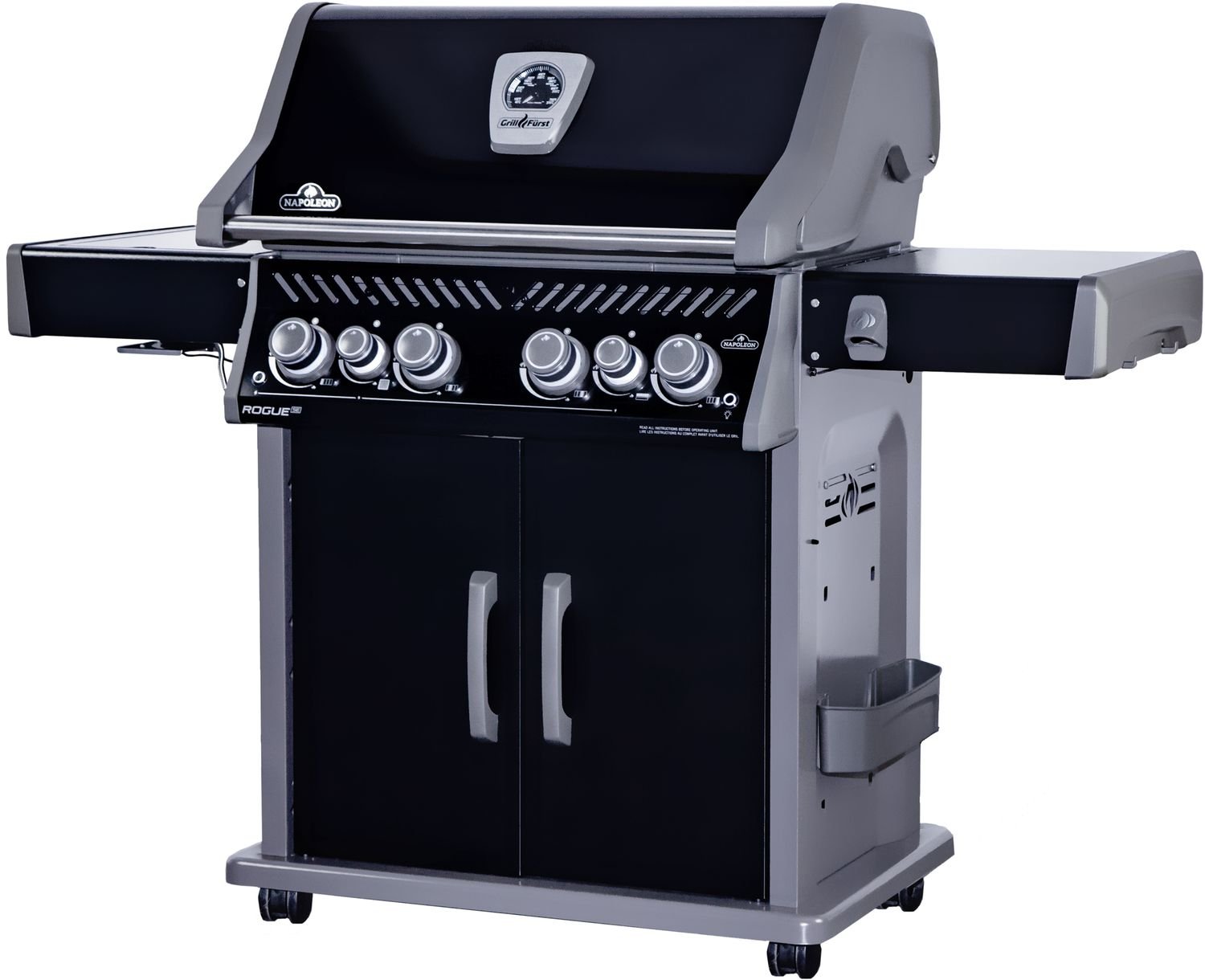 Napoleon Rogue SE 525 all blackmit Sizzle Zone und Heckbrenner inkl. Full Size Plancha als Plancha Grill – Bild 3
