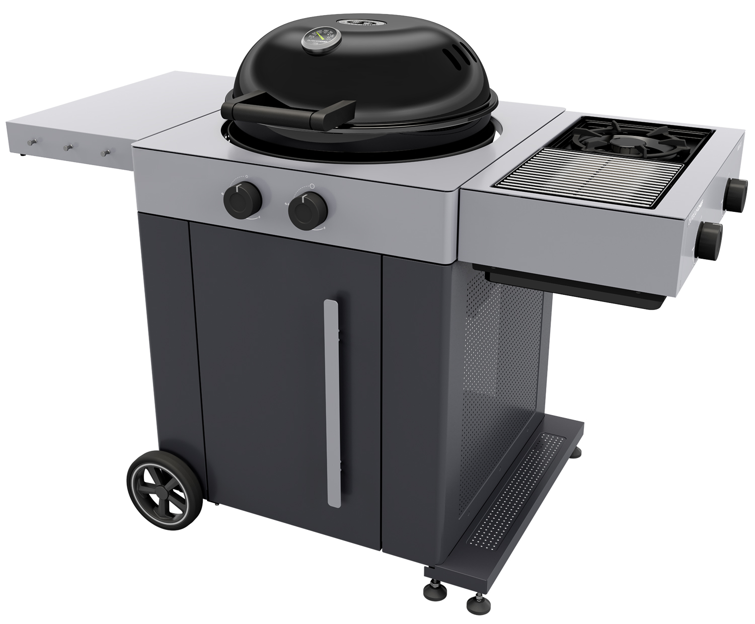 Outdoorchef Gas Kugelgrill Arosa 570 G Grey Steel EVO mit Blazing-/Cooking Zone – Bild 5