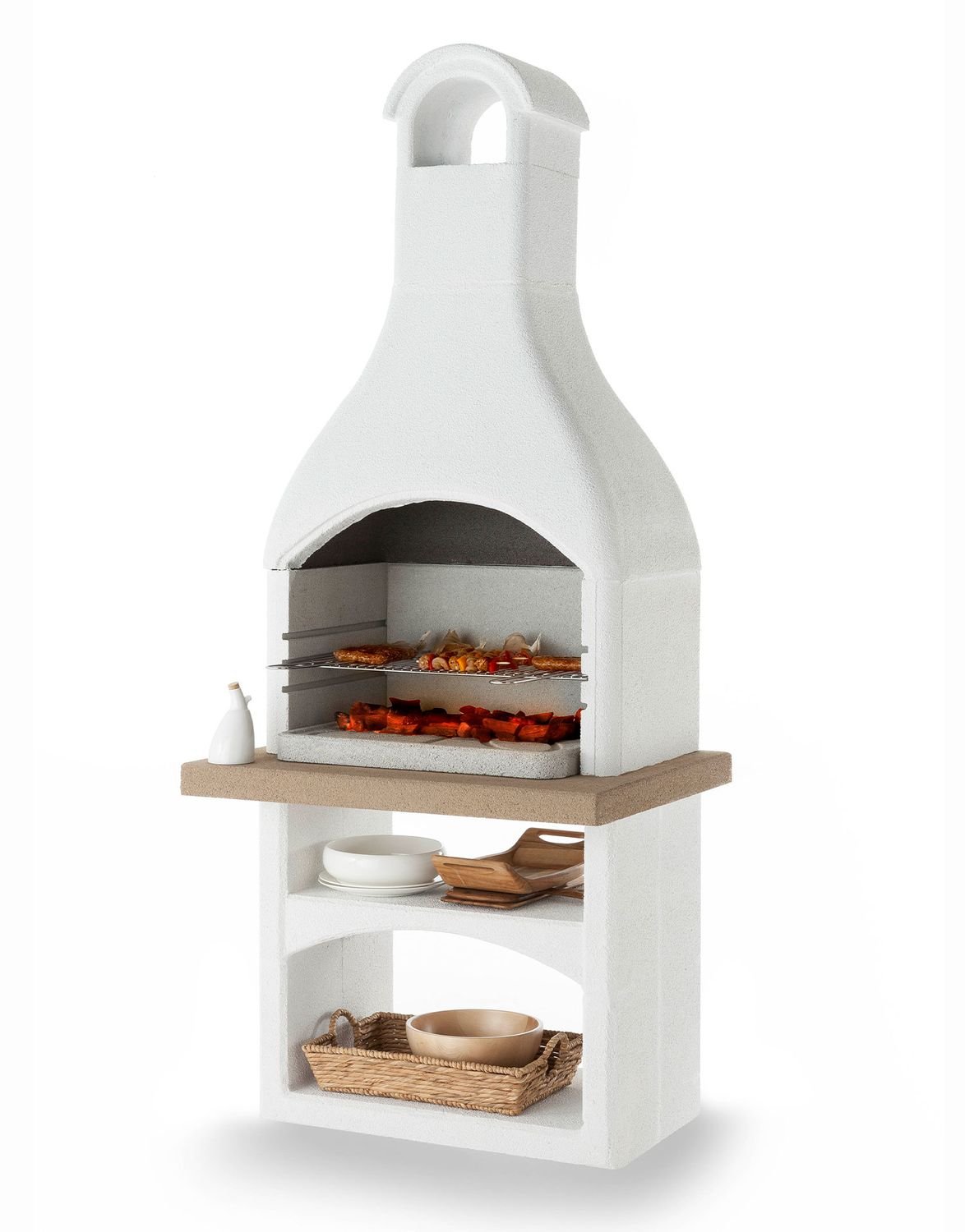 Palazzetti Outdoor Küche: Modul Grillkamin Brioni inkl. Montagematerial – Bild 5