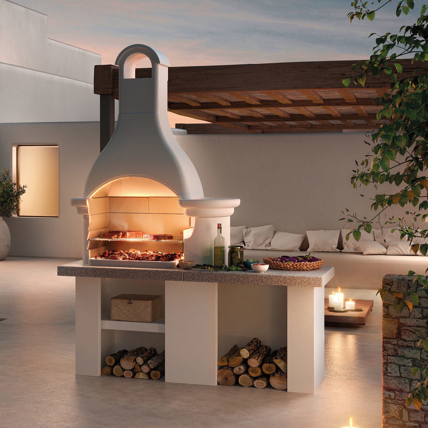 Palazzetti Grillkamin Lanzarote 4 inkl. Montagematerial – Bild 2