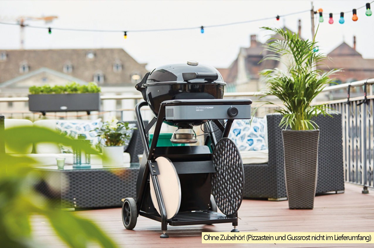 Outdoorchef Gas Kugelgrill Ambri 480 G Evo nkl. Abdeckhaube und Unterbau Kit – Bild 2