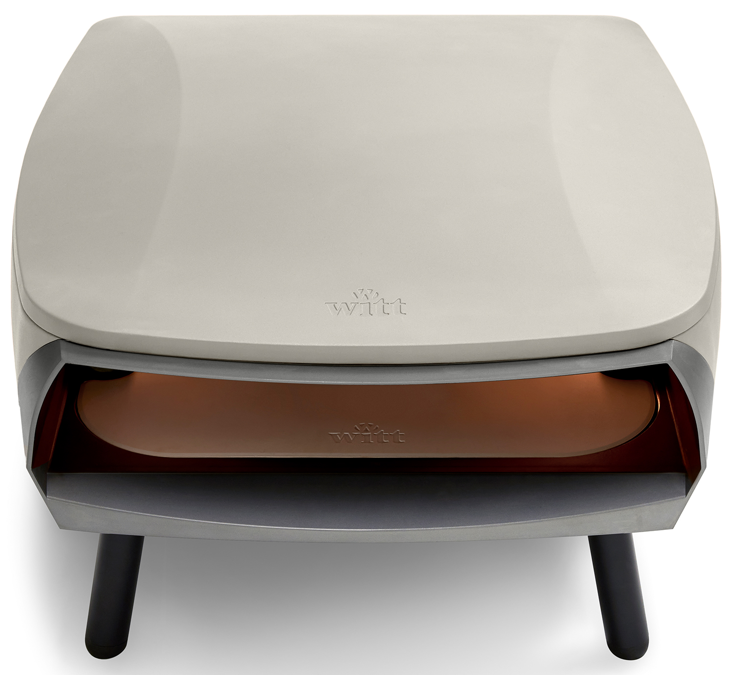 Witt Pizzaofen Gas Etna Fermo 16" matt creme inkl. Pizzaschieber 36 cm + Pizzawender – Bild 8