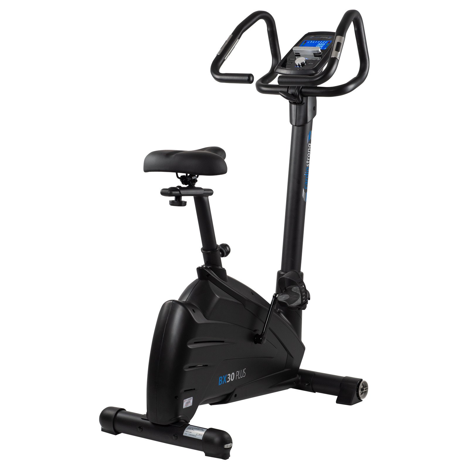 Cardiostrong Ergometer BX30 Plus — Leiser Heimtrainer mit App-Kompatibilität (Kinomap, Zwift), 9 kg Schwungmasse, 10–350 Watt Leistung und Multigrip-Lenker