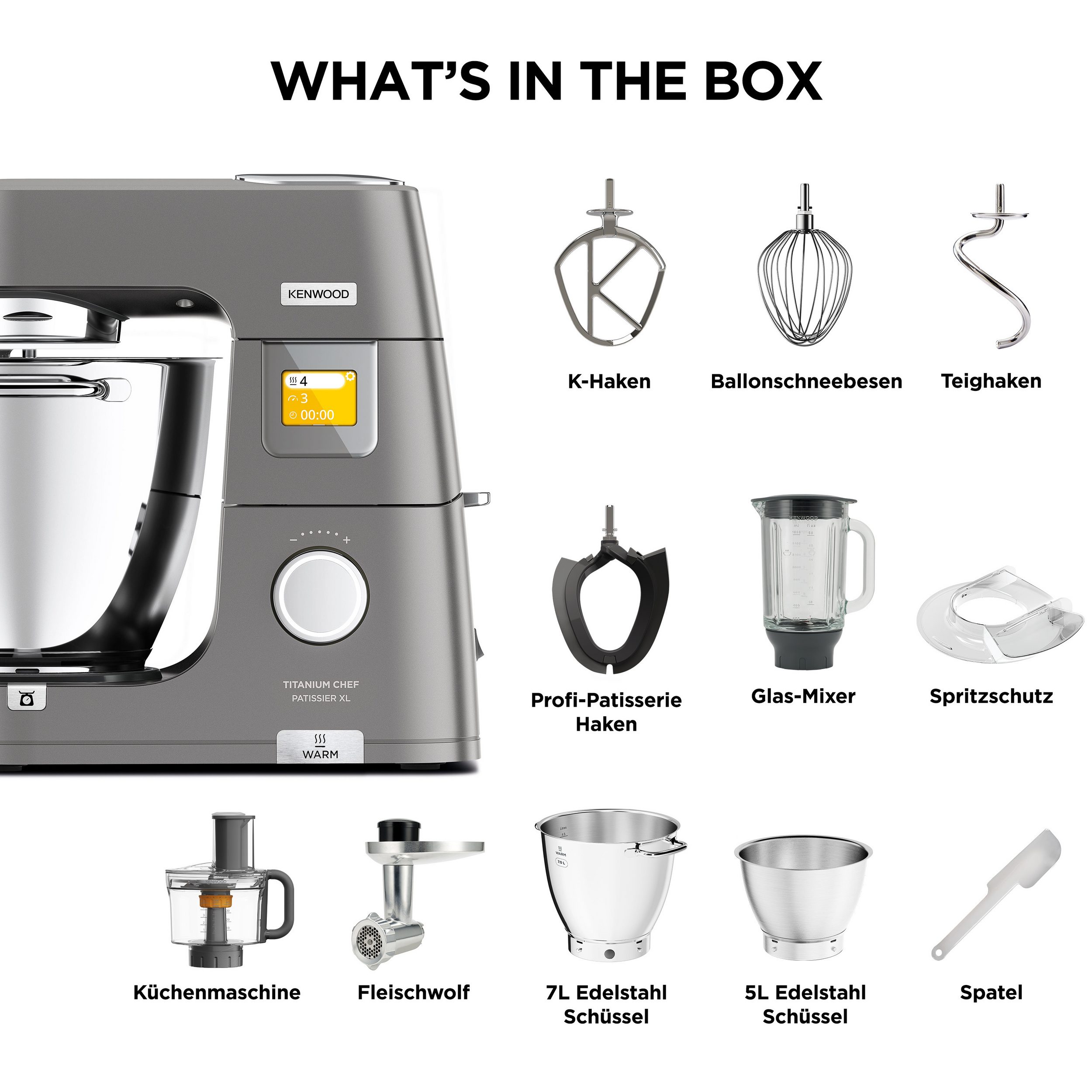 Küchenmaschine Titanium Chef Patissier XL KWL90.594SI – Bild 6