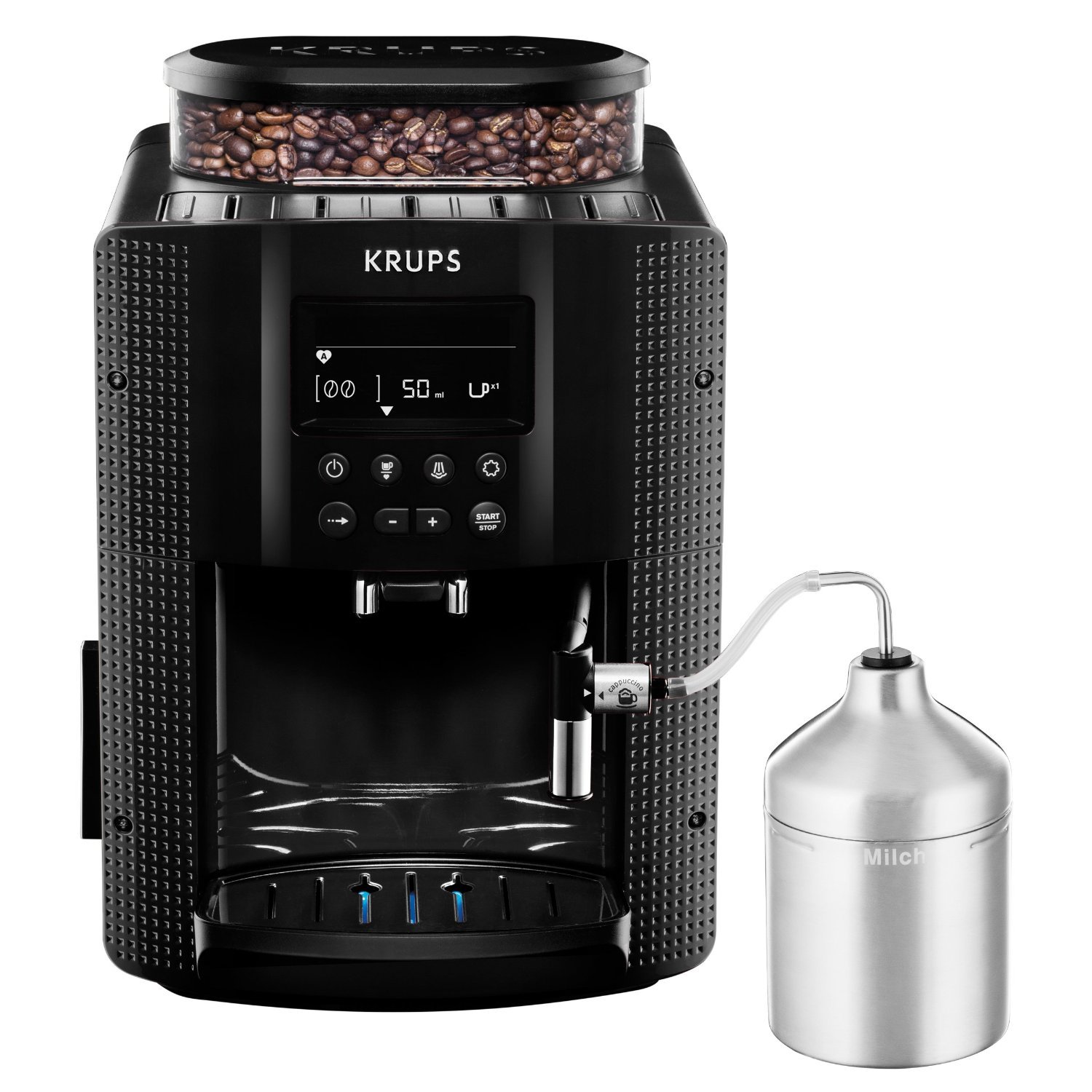 Krups EA8160 Kaffeevollautomat schwarz, mit Milchsystem – Bild 2