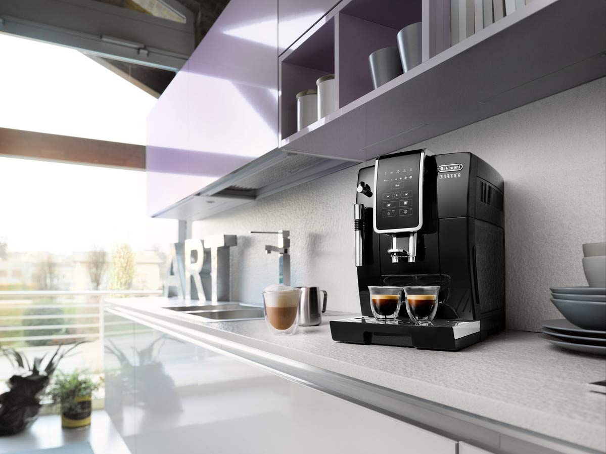 De'Longhi Dinamica ECAM 350.15.B Kaffeevollautomat mit Milchaufschäumdüse für Cappuccino – Bild 2