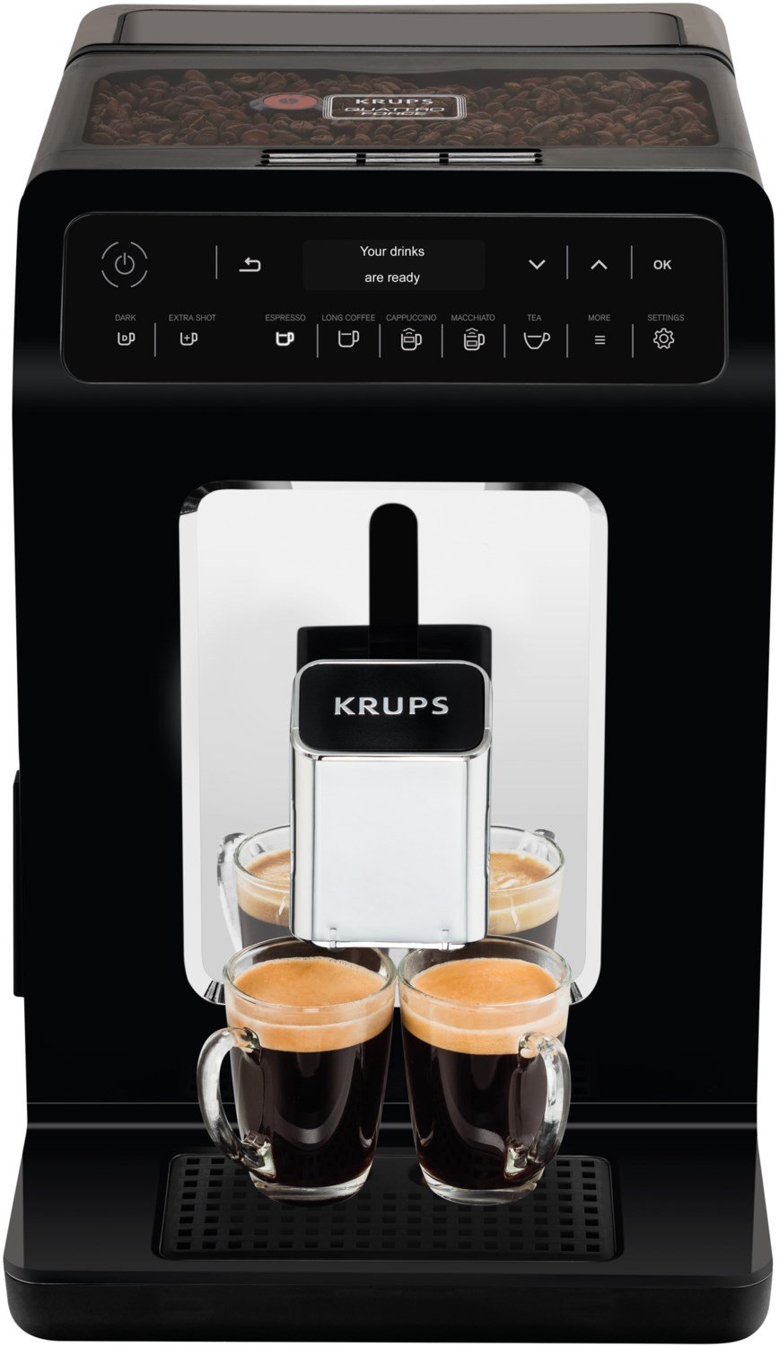 Krups EA 8908 Evidence Kaffeevollautomat OLED-Display, Quattro Force Technologie