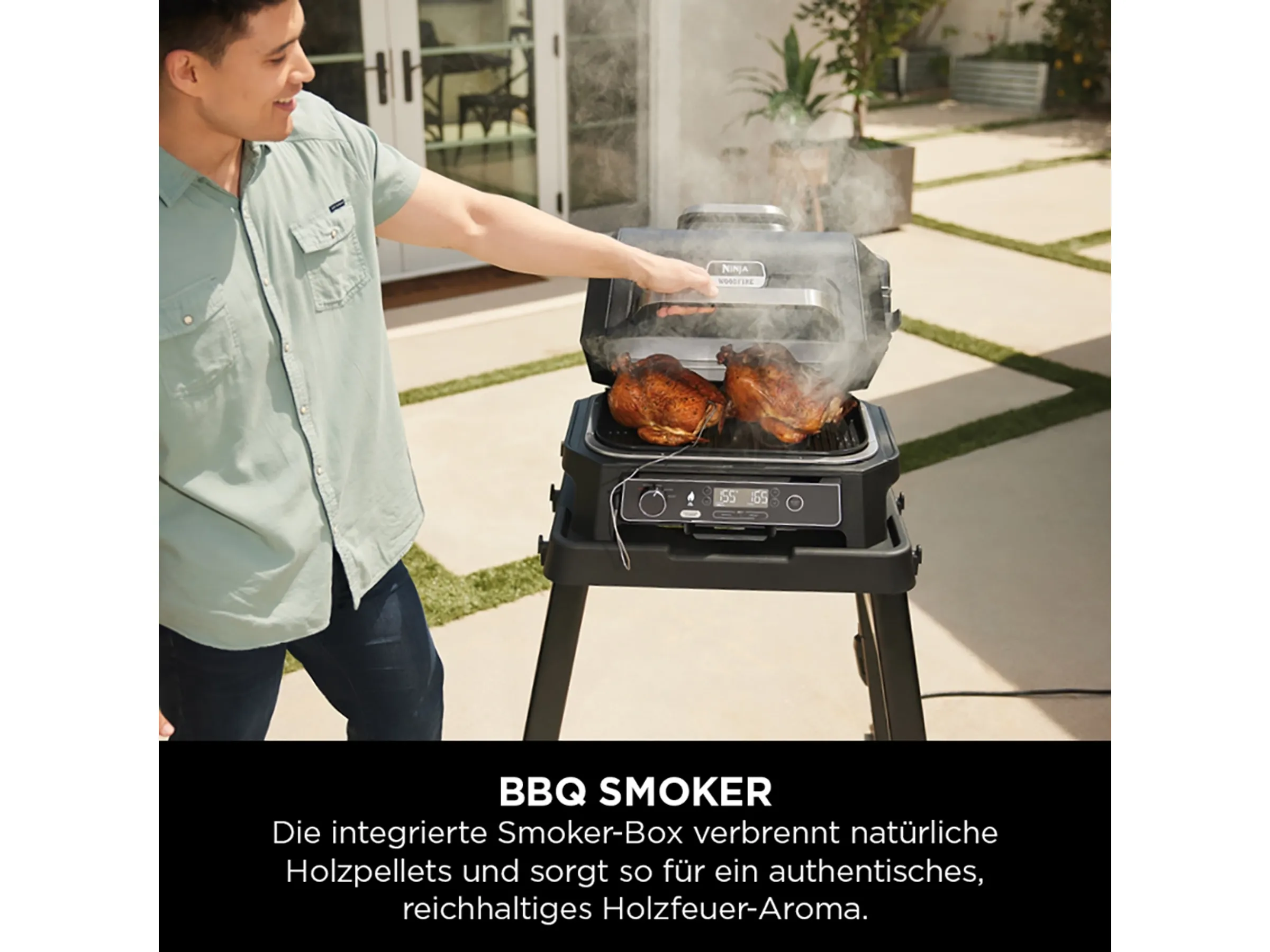Ninja Elektrischer-Grill & Smoker Pro XL Outdoor OG850EU mit Smart Cook System – Bild 5