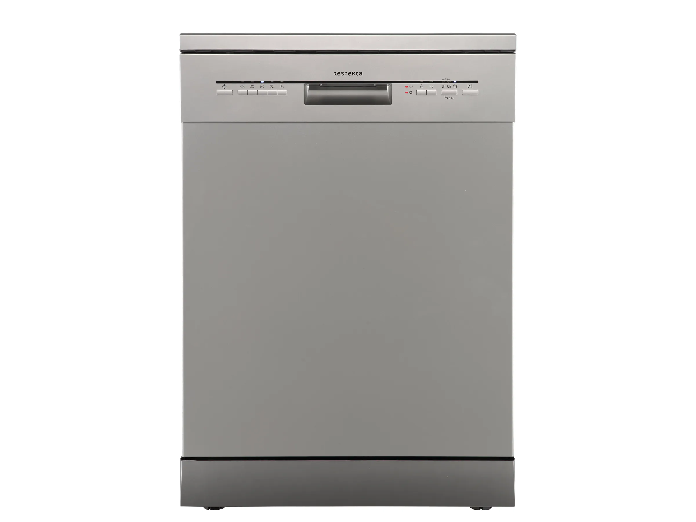 Respekta Unterbau-Geschirrspüler Bena 60 cm Silber