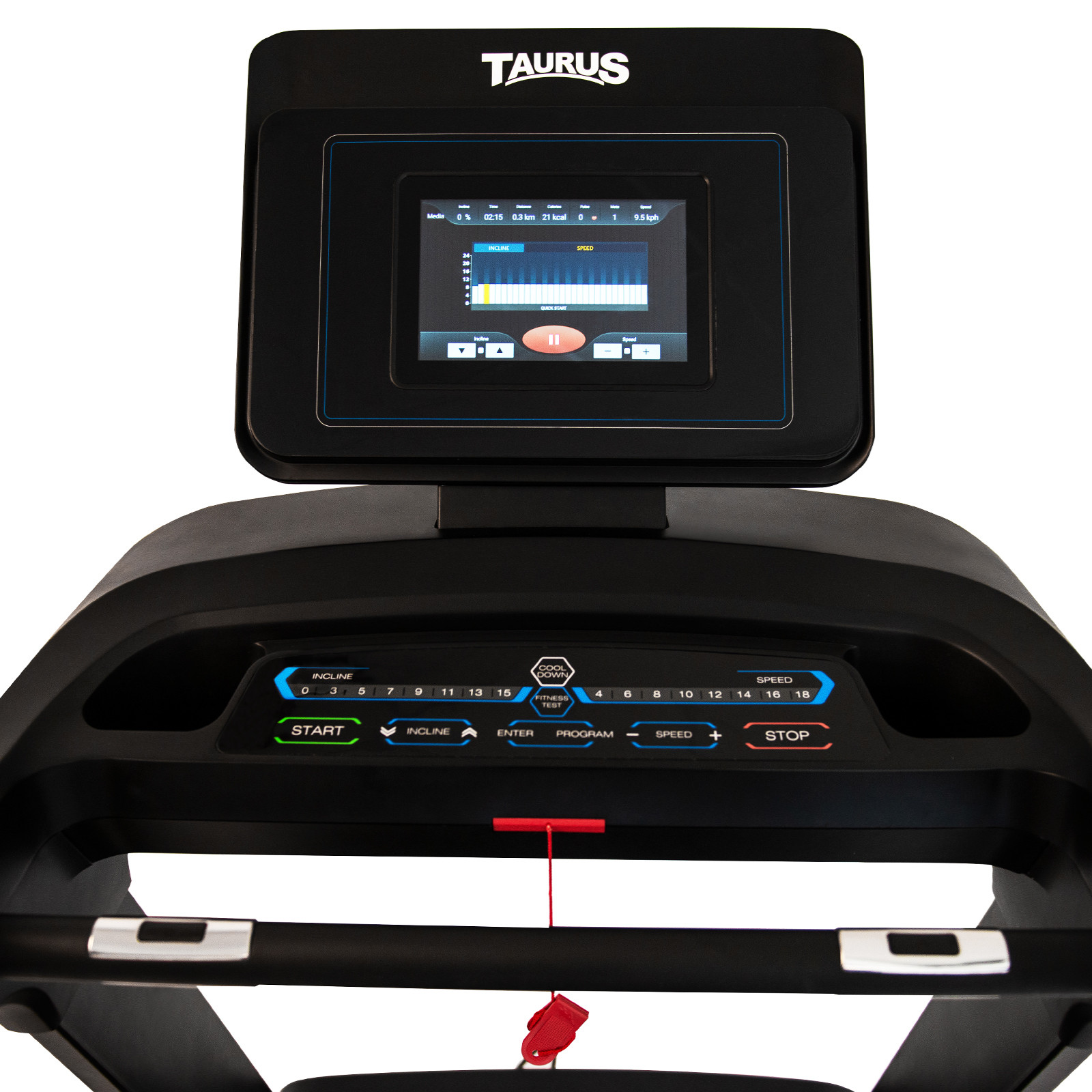 Taurus Laufband T9.9 Black Edition mit Entertainment-Konsole – Bild 3