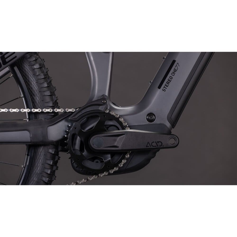 CUBE STEREO HYBRID ONE77 HPC Race 800 Carbon E-Mountainbike 2026 M XL irongrey / black – Bild 5