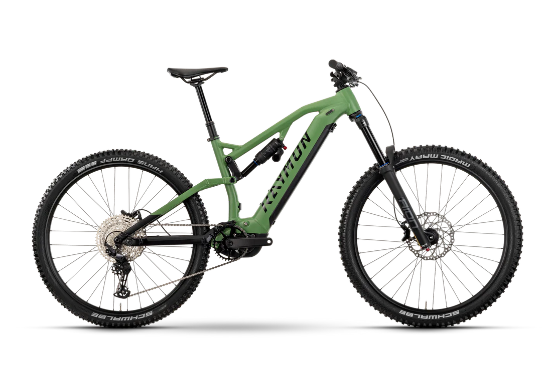 Raymon Trailray 170 2025 29 Zoll E-MTB Fully reseda green / black / violet