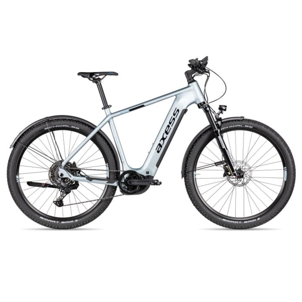 Axess Force Pro Allroad 29" E-Mountainbike 2025 misty silver matt/black/sky – Bild 2