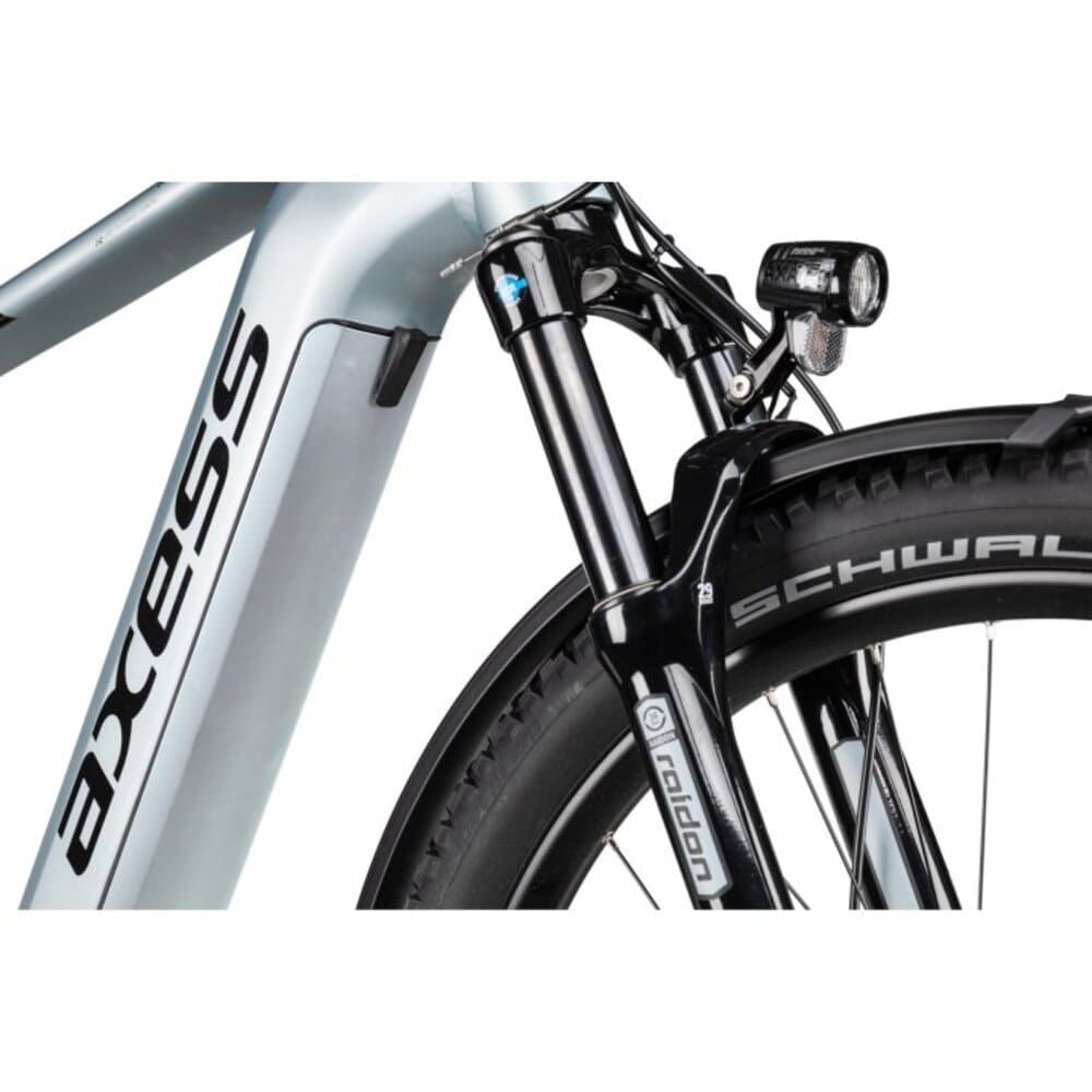 Axess Force Pro Allroad 29" E-Mountainbike 2025 misty silver matt/black/sky – Bild 8