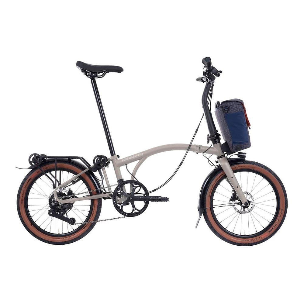 Brompton E-Faltrad Electric G Line 20" 4-Speed 2025 Medium Bar traildust white – Bild 2