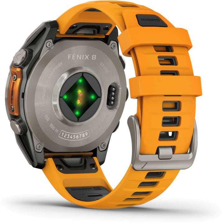 Garmin fenix 8 AMOLED Sapphire GPS Smartwatch - 47mm - Carbongrau DLC – Bild 10