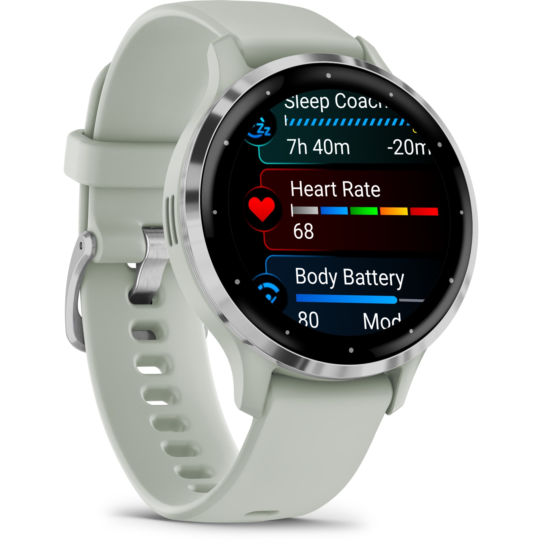 Garmin Venu 3S GPS Smartwatch kieselgrau/schiefergrau – Bild 4