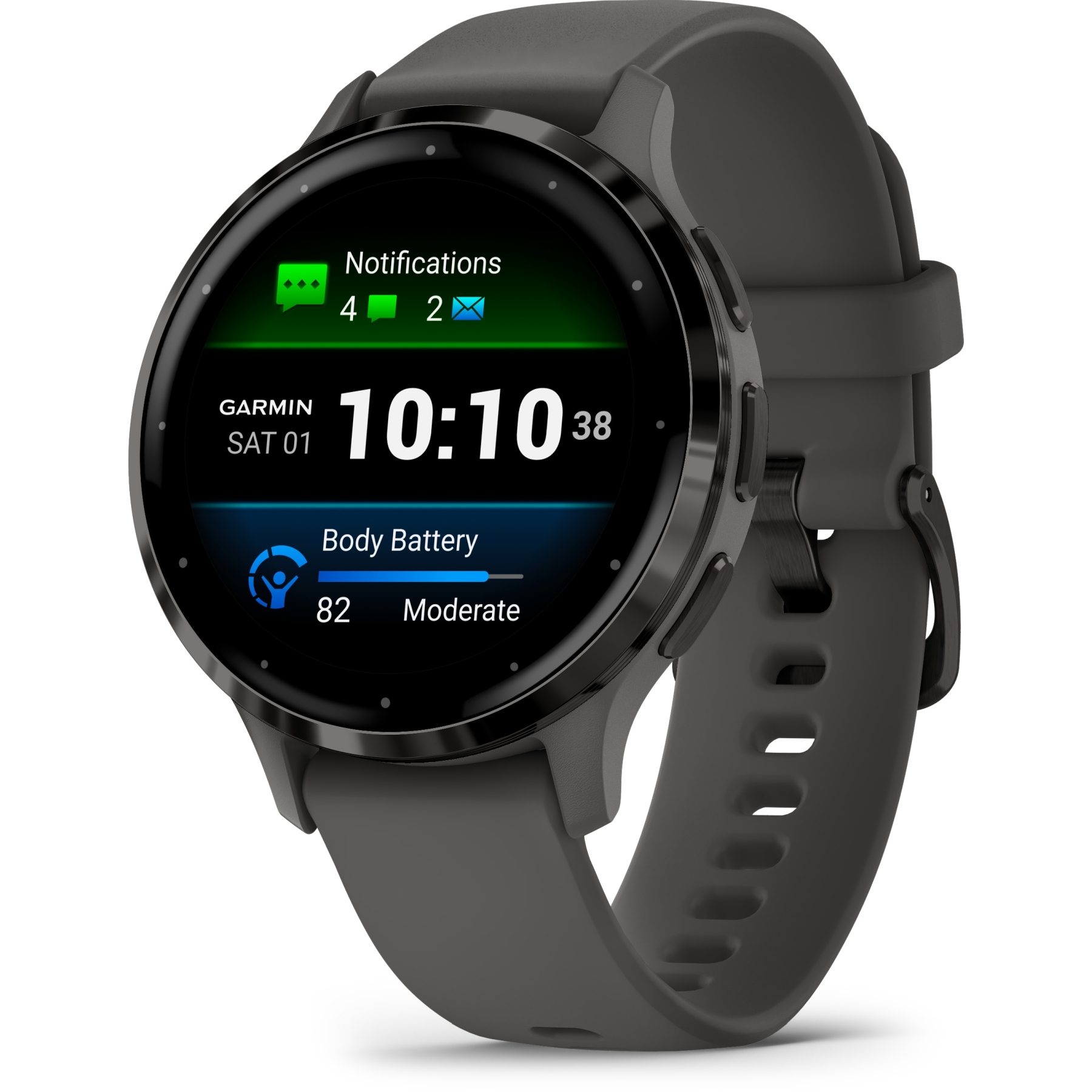 Garmin Venu 3S GPS Smartwatch kieselgrau/schiefergrau – Bild 8