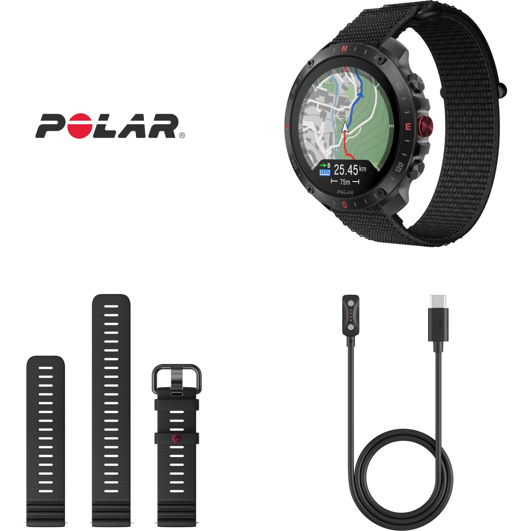 Polar Grit X2 Pro GPS Multisport Uhr Hook&Loop - schwarz – Bild 7