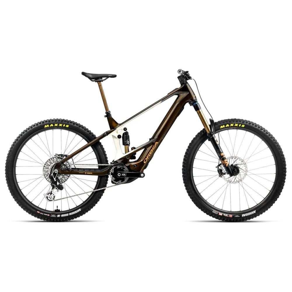 Orbea WILD M-LTD E-MTB 2025 Caramel Carbon View (gloss) Cream White (matt) – Bild 4
