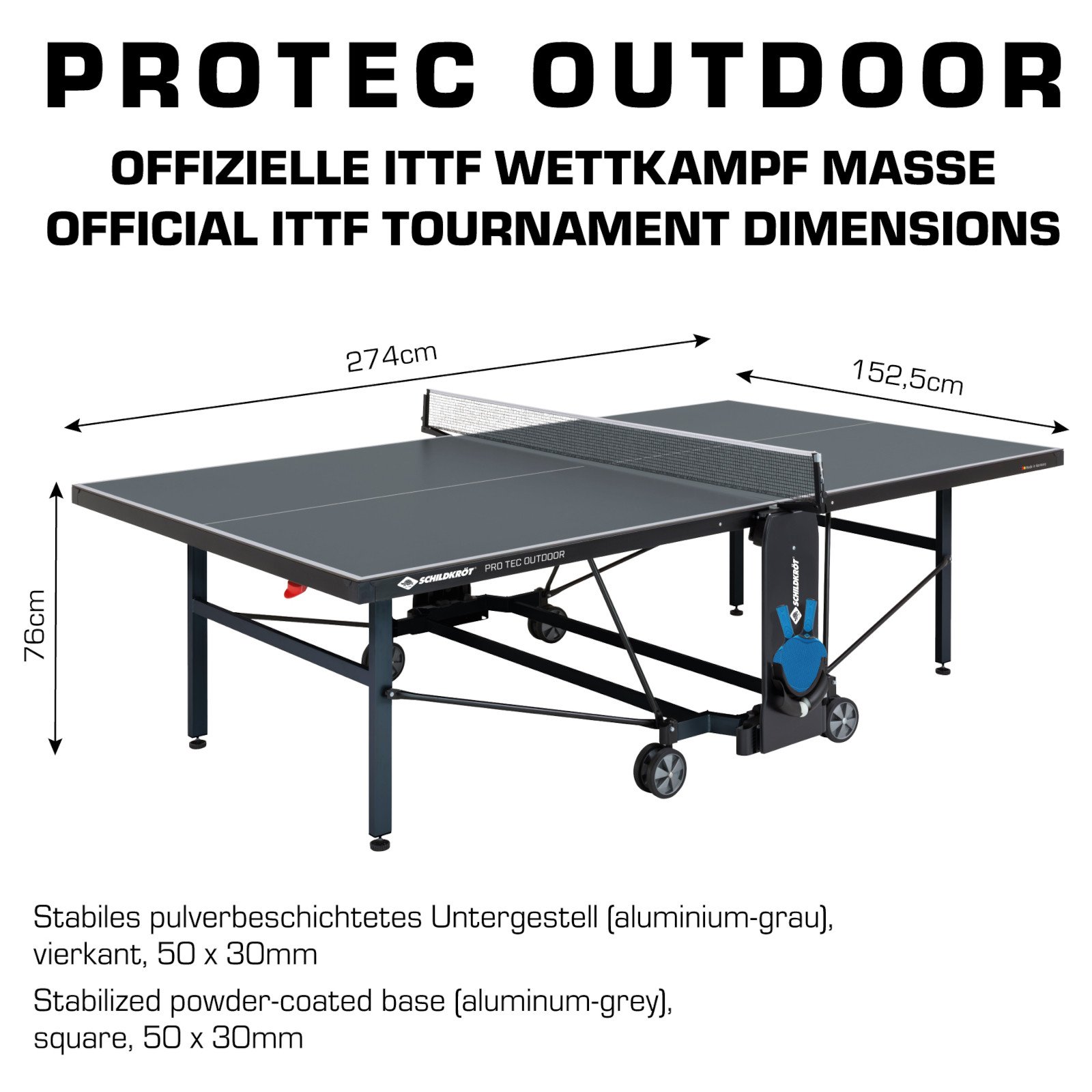 Schildkröt Outdoor Tischtennisplatte ProTec – Bild 5