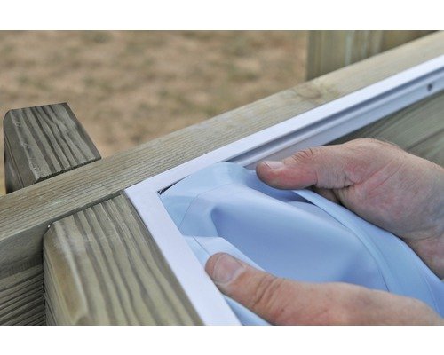 Aufstellpool Holzpool Set Gre rund 400x119 cm inkl. – Bild 4