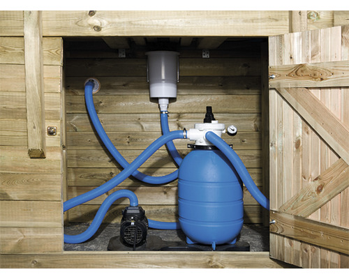 Aufstellpool Holzpool Set Weka 593 B rund Ø 397x116 cm inkl. – Bild 4