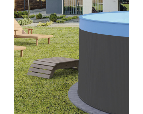 Aufstellpool Stahlwandpool Set Planet Pool rund 550x120 cm grau inkl. – Bild 8