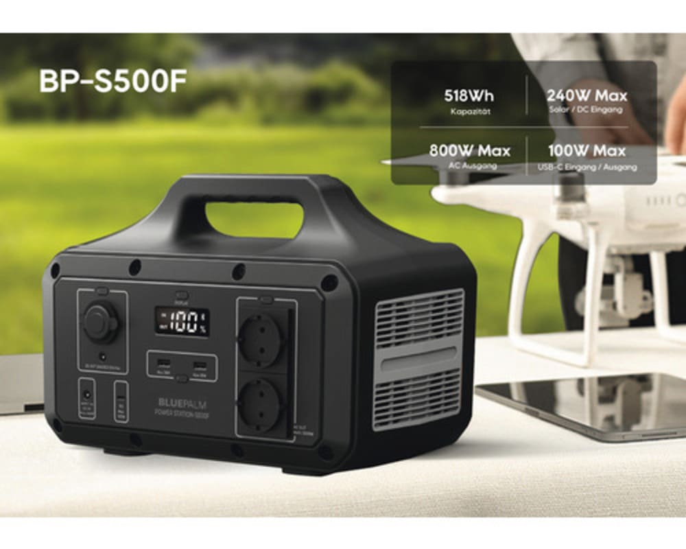 BLUEPALM Powerstation 518 Wh 800 W BP-S500F – Bild 5