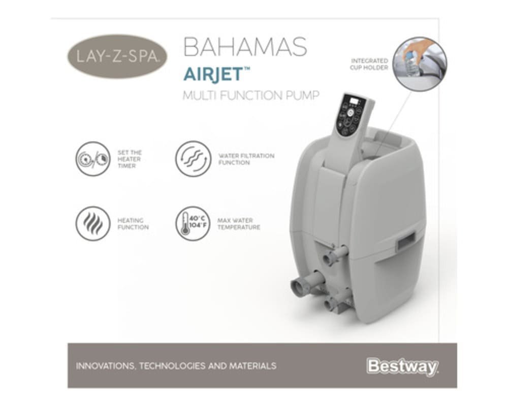 LAY Z SPA Aufblasbarer Whirlpool Bestway Whirlpool Bahamas AirJet – Bild 11