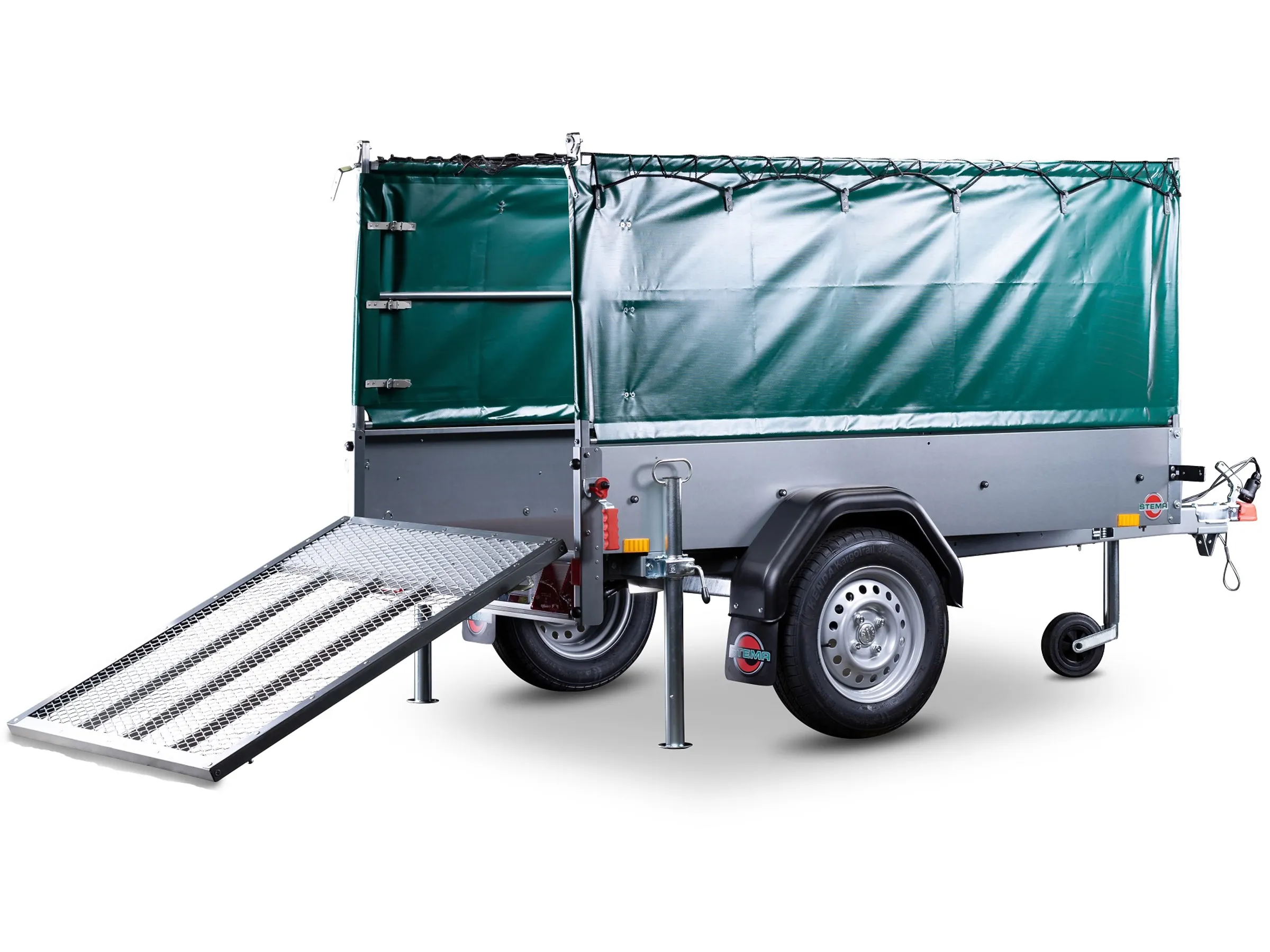 Stema Anhänger Green Keeper 750 inkl. Stützrad Abstellstützen Hochplanenset – Bild 6