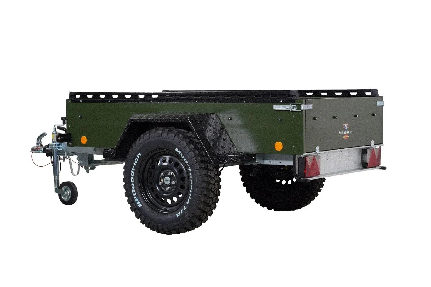 TPV PKW-Anhänger TL EB2 Offroad bronzegrün pulverbeschichtet mit Radstoßdämpfern gebremst 1000kg – Bild 2