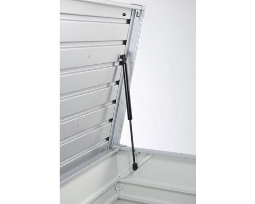 Auflagenbox FreizeitBox Biohort 100 193 l inkl. Gasdruckfedern 101 x 46 x 61 cm silbermetallic – Bild 3