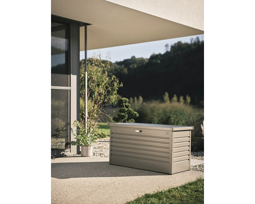 Auflagenbox Biohort FreizeitBox 130 441 l inkl. Gasdruckfedern 134 x 62 x 71 cm quarzgrau-metallic – Bild 8
