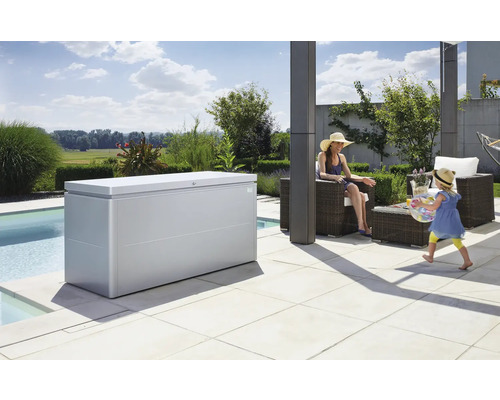 Auflagenbox Biohort 160 LoungeBox 160 x 70 x 83,5 cm silber-metallic – Bild 7